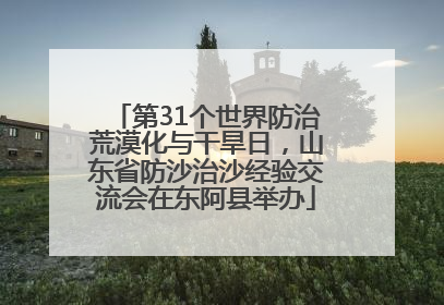 第31个世界防治荒漠化与干旱日，山东省防沙治沙经验交流会在东阿县举办